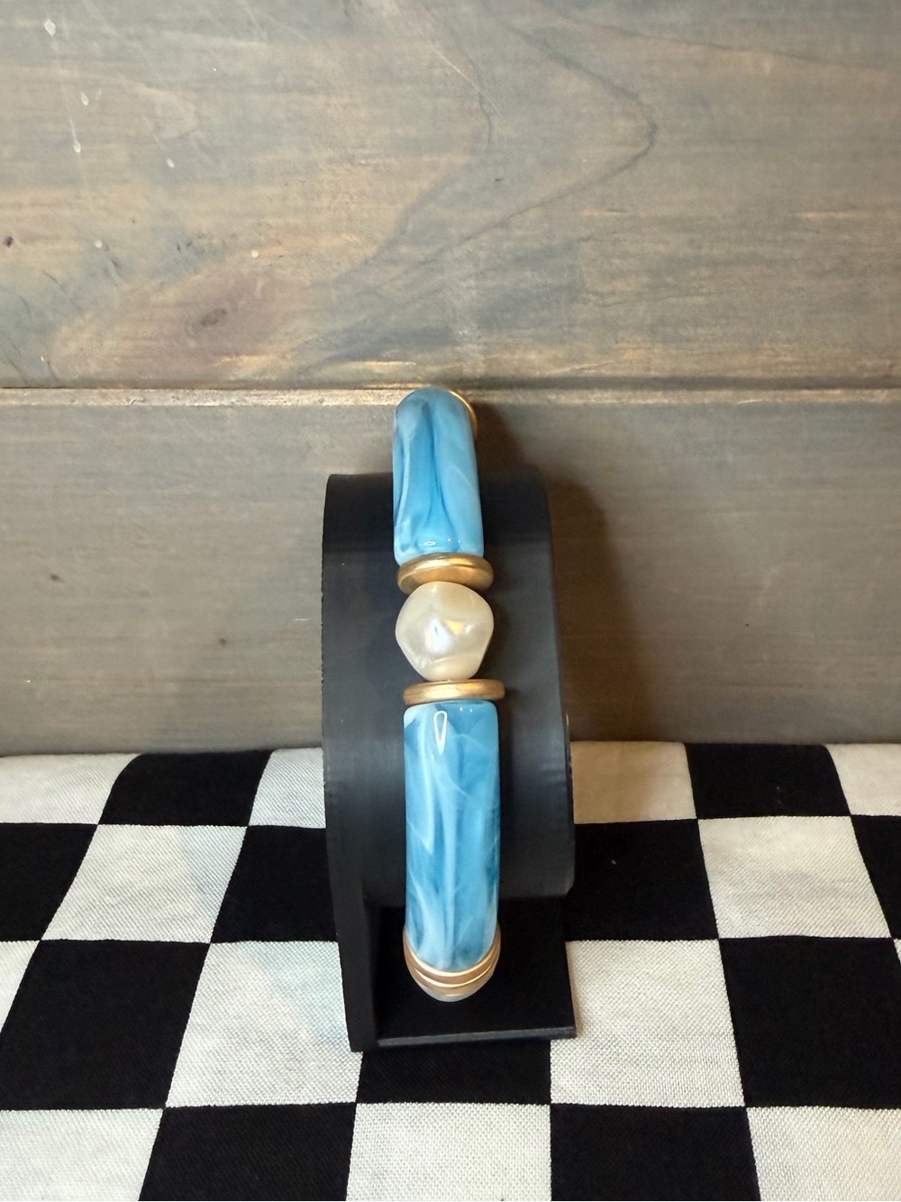 3/$10 Plunder Blue Acrylic Stretch Bracelet